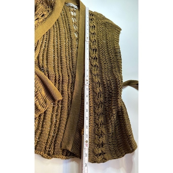 A by Anthropologie Crochet Sheer Sleeveless V-Neck Vest - Picture 9 of 9